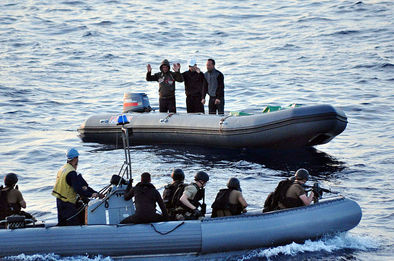 File:US Navy 100525-N-0000X-003 Boaters agree to a consensual boarding of their ridged-hull inflatable boat by a visit, board, search and seizure team from the guided-missile frigate USS Elrod (FFG 55).jpg