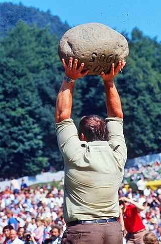 <span class="mw-page-title-main">Steinstossen</span> Swiss stone throwing competition