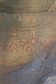 Pinturas rupestres de Valonsadero, arte esquemático ibérico (figuras humanas estilizadas, reducidas a las líneas de tensión básicas).