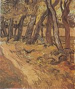 Van Gogh - Garten des Krankenhauses Saint-Paul mit Figur.jpeg