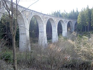 Finsterer Grund railway viaduct over the Kieselbach
