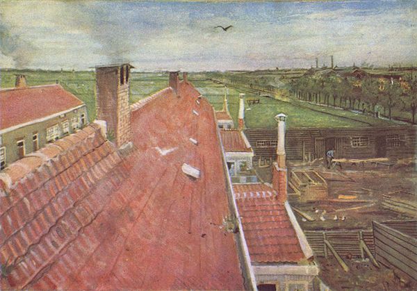 Rooftops, View from the Atelier The Hague, 1882, private collection