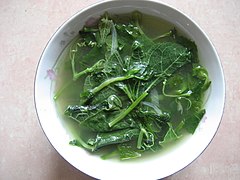 Bu nyunt hinjo - young vine of gourd clear soup