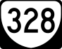 State Route 328 marker