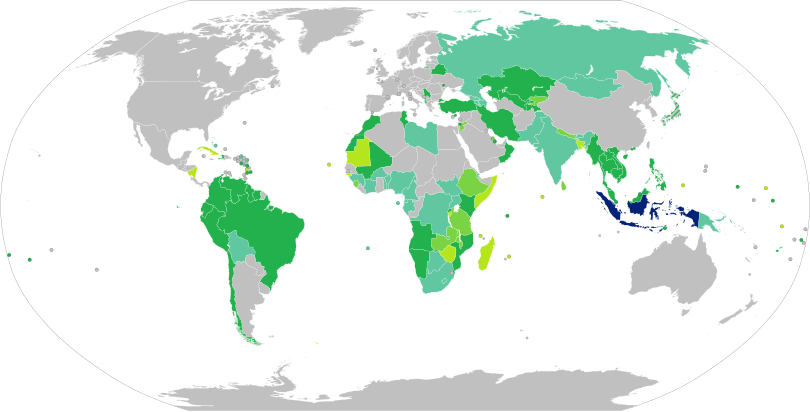 Countries and territories with visa-free entries or visas on arrival for holders of regular Indonesian passports.
.mw-parser-output .legend{page-break-inside:avoid;break-inside:avoid-column}.mw-parser-output .legend-color{display:inline-block;min-width:1.25em;height:1.25em;line-height:1.25;margin:1px 0;text-align:center;border:1px solid black;background-color:transparent;color:black}.mw-parser-output .legend-text{}
Indonesia
Visa not required
Visa on arrival
eVisa
Visa available both on arrival or online
Visa required prior to arrival Visa requirements for Indonesian citizens.svg