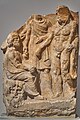 Votive relief with Zeus Melichios, Hermes, and Hercules, 3rd cent. B.C. National Archaeological Museum, Athens, Greece.