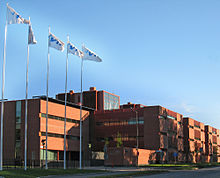 The VTT Technical Research Centre in Espoo maintains Finland's official time. Vtt headquarters espoo finland.jpg