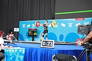 Deutsch: Gewichtheben bei den Olympischen Jugendspielen 2018; Tag 1, 7. Oktober 2018; Jungen 56 kg English: Weightlifting at the 2018 Summer Youth Olympics at 7 October 2018 – Boys' 56 kg