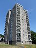 Wenlock Edge, a 14-storey tower block on the Goodwyns estate in Dorking, Surrey