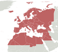 Western Palearctic, a part of the Palearctic realm, one of the eight biogeographic realms dividing the Earth's surface.