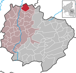 Poziția Winterborn pe harta districtului Donnersbergkreis