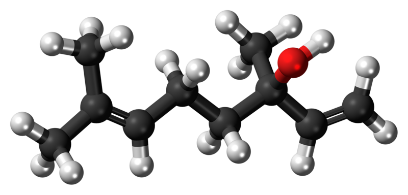 File:(R)-Linalool molecule ball.png