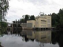 Ämmäkoski power plant on the river