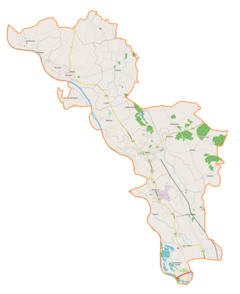 Mapa lokalizacyjna gminy Żabno