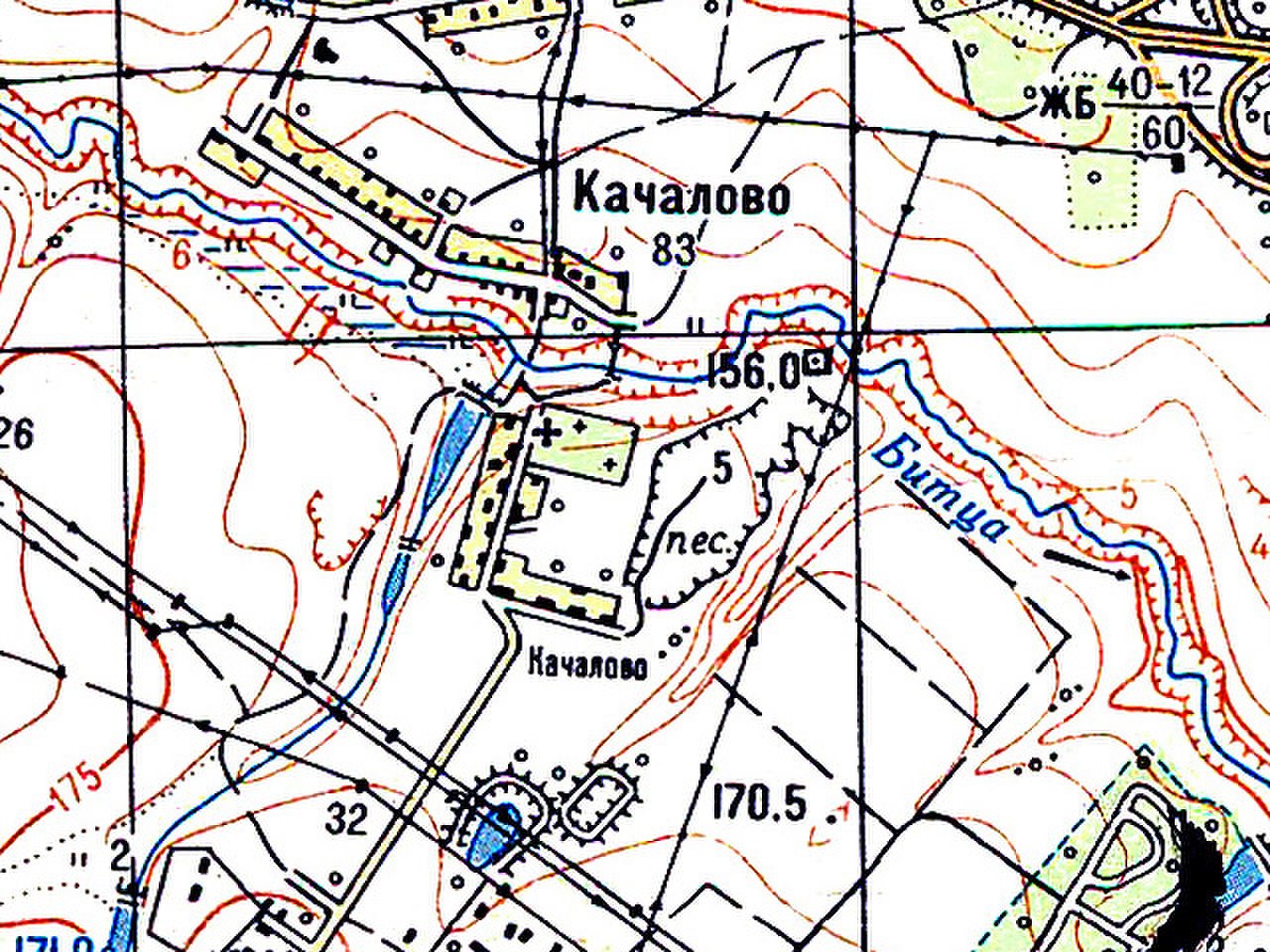 Старая карта бутово