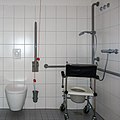 * Nomination Toilet wheelchair in a bathroom of a nursing home --F. Riedelio 10:04, 31 March 2021 (UTC) * Decline Insufficient quality. Bottom crop, messy composition, sorry --Moroder 06:12, 6 April 2021 (UTC)  I withdraw my nomination --F. Riedelio 07:15, 6 April 2021 (UTC)