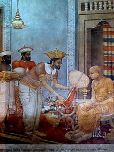 118 King Rajasingha makes Ven Saranankara Sangharaja (19820173144).jpg