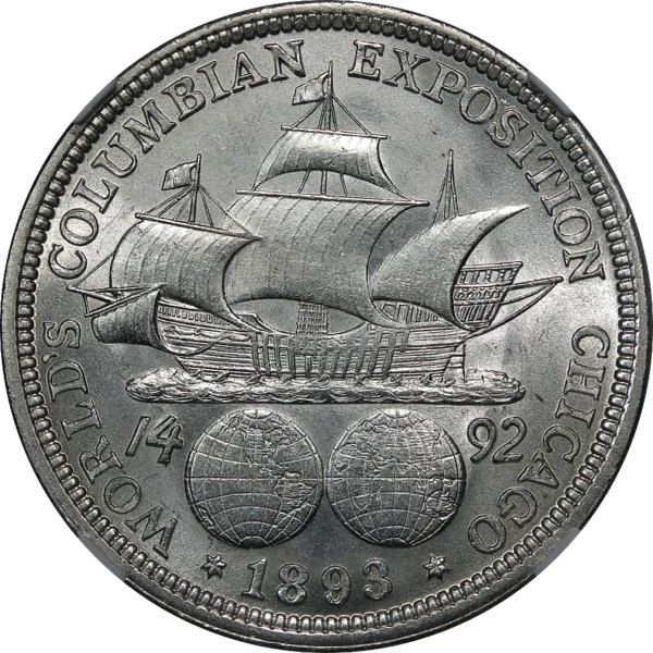 File:1893 Columbian Half NGC MS62 Reverse.png