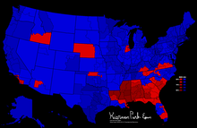 Results by congressional district. 1964 Presidential Election, Results by Congressional District.png