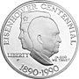 Thumbnail for Eisenhower Centennial silver dollar