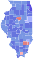 2008 United States Senate election in Illinois results map by county.svg