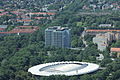 Blick vom Olympiaturm über München.