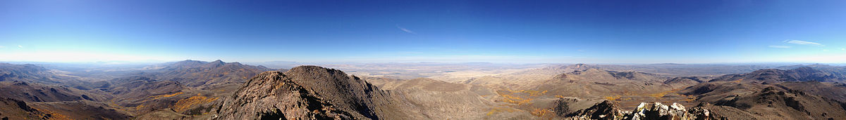 2014-10-09 10 31 22 Full 360 degree panorama from the summit of Granite Peak in Humboldt County, Nevada.jpg