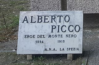 Monumento a Alberto Picco, dettaglio