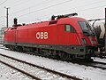 * Nomination ÖBB 1116 187-6 at Bahnhof Herzogenburg, Austria.--GT1976 10:02, 6 February 2019 (UTC) * Promotion * Weak supportThe main subject is of good quality. the quality of the pile on the left is much less.--Famberhorst 18:27, 6 February 2019 (UTC)