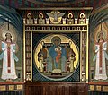 Oltářní obraz s vyobrazením Panny Marie v podobě Sedes Sapientiae (Stolice Moudrosti)