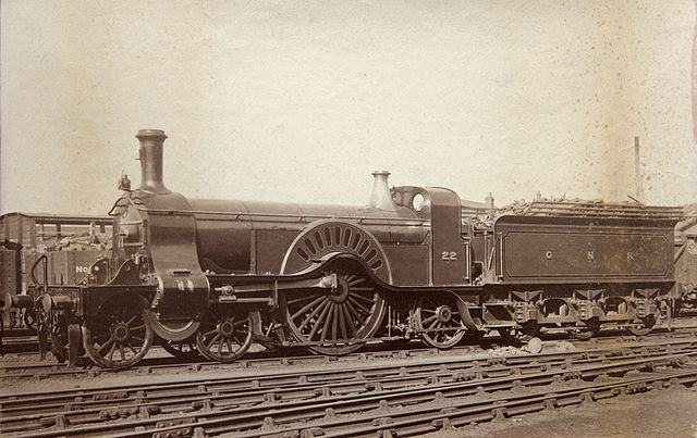 A GNR Stirling Single express locomotive of the late 19th century