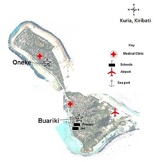 Satellitenbild von Kuria, nachbearbeitet