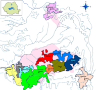 Mapa de asientos sajones de Transilvania