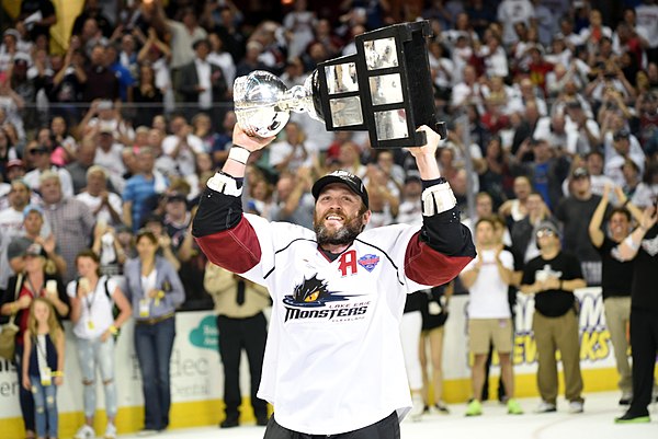 Monsters with the Calder Cup in 2016