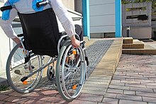 Access to the ramp in a wheelchair Access to the ramp in a wheelchair.jpg