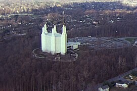 Aerial view of the Temple