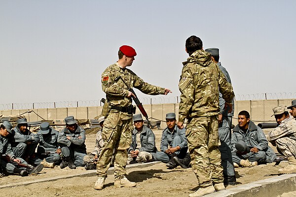 An RMP member during Operation Herrick in Afghanistan, in 2012.