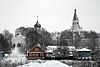 Alexandrova Sloboda with the Cathedral of St. Trinity and the hip-roof bell-tower of the Crucifixion