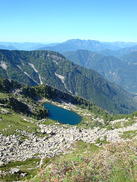 File:Alpine lake near Brione.jpg