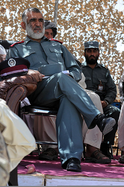 File:An Afghan National Police lieutenant colonel serving as the provincial police headquarters commander listens during an Afghan Local Police (ALP) graduation ceremony at the regional ALP training center in 130606-A-RI362-247.jpg