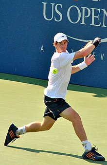 Murray at the 2012 US Open where he won his first major title Andy Murray 2012 (cropped) 2.jpg