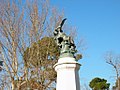 Sculpture on Fallen Angel fountain, Jardines del Buen Retiro, Madrid