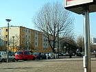 Blick in die Annenstraße an der Kreuzung Heinrich-Heine-Straße