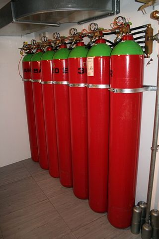 <span class="mw-page-title-main">Gaseous fire suppression</span> Use of inert gases and chemical agents to extinguish a fire