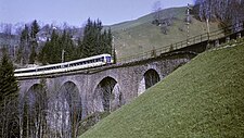 Reeks 4010 op 2 mei 1969 bij Dalaas onderweg als Transalpin