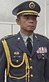 総統府侍従武官長飾緒を着用した陸軍将官（張捷中将、2018年5月21日）