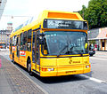 Arriva bus 1091 van het type DAB 15-1200C-LPG te Kopenhagen.