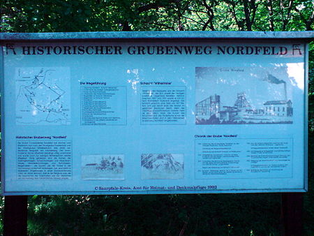 Aushangtafel Grube Nordfeld