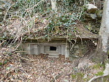 Bunker en béton enterré