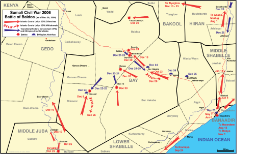 Bataille de Baidoa, 26 décembre 2006